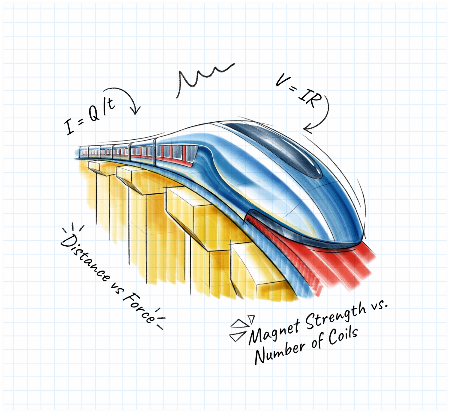 Cartoon of Mission Maglev