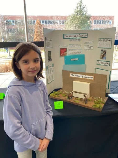 Photo of a Girl at a Science Fair