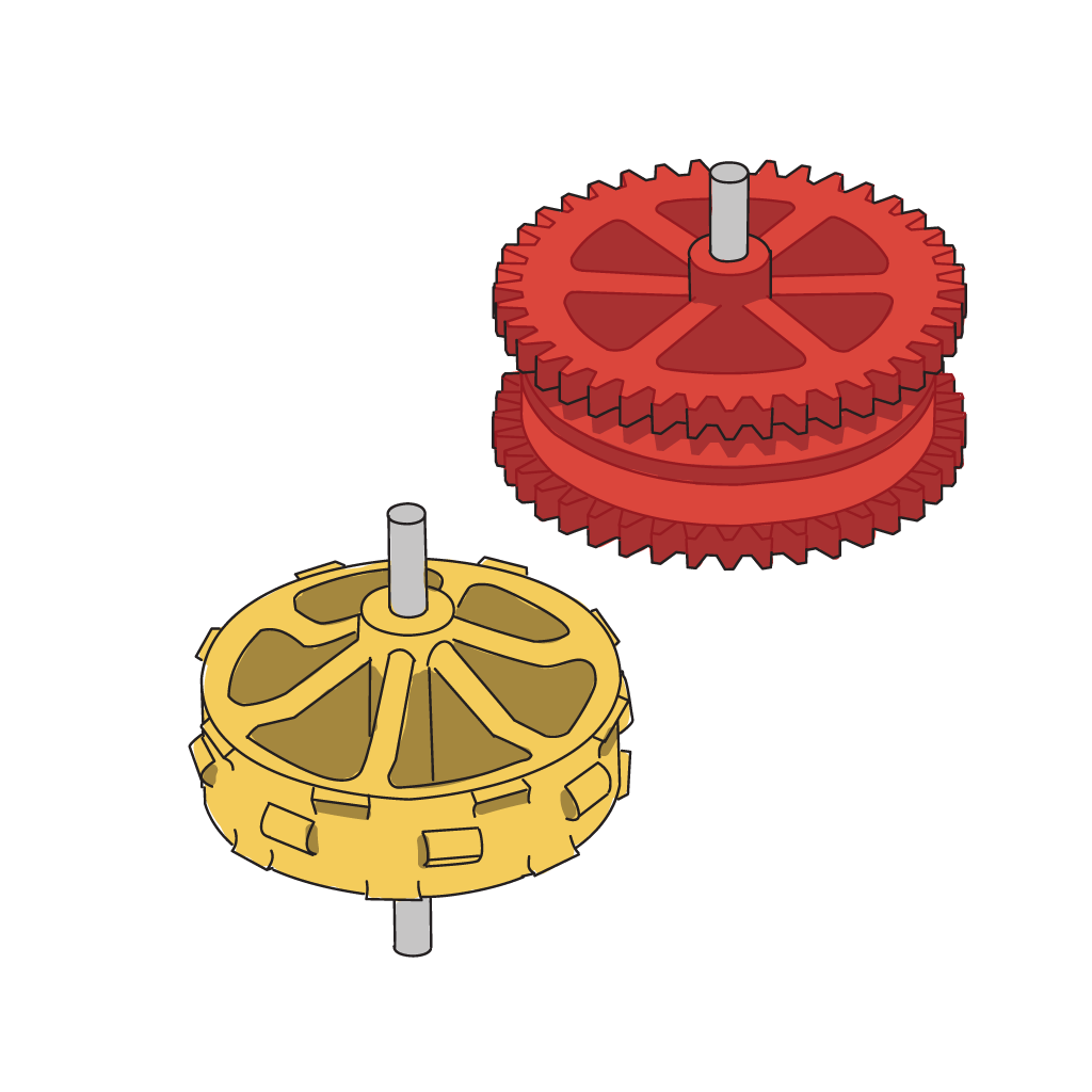 Flywheel Motorcycle - (Replacement Parts)