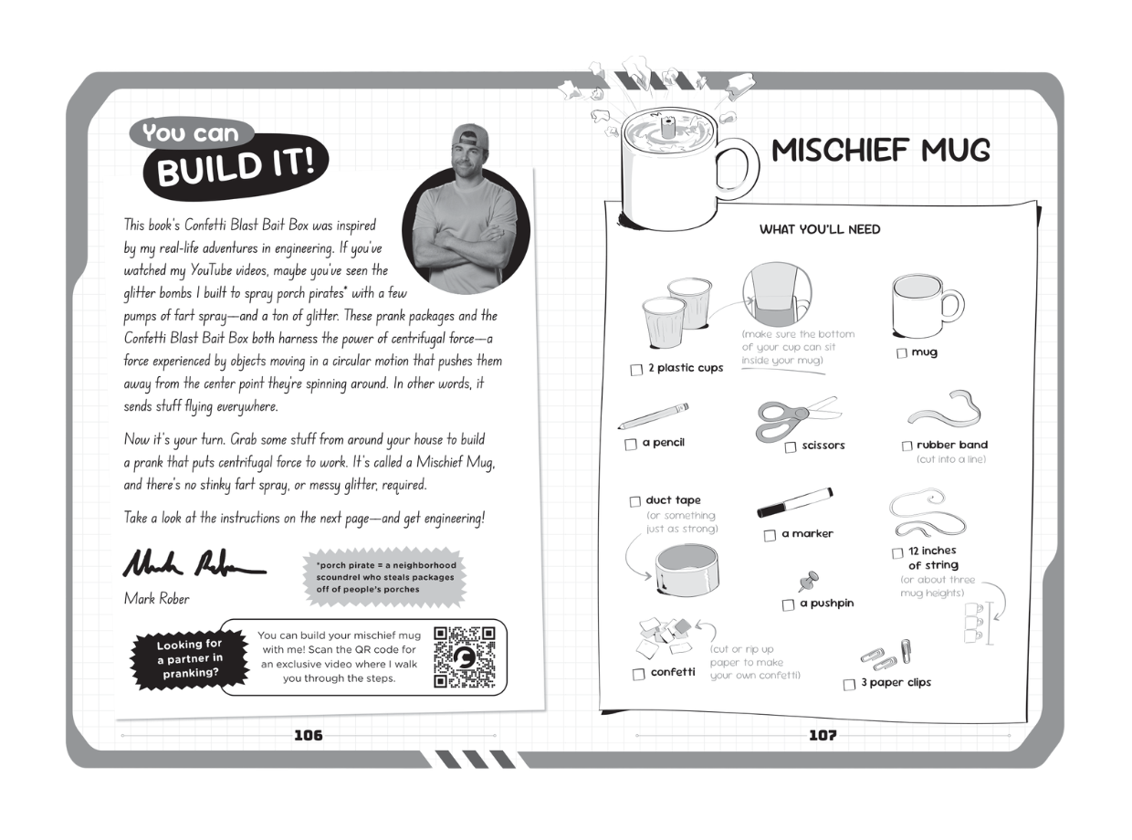 A Peek Inside the Experiment from Book 1 in CrunchLabs Mysteries Book Series