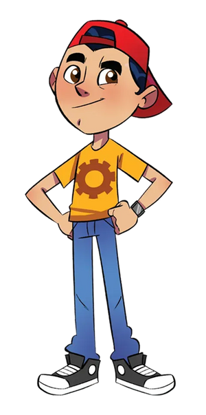 Cartoon Drawing of Mark's Character in CrunchLabs Mysteries