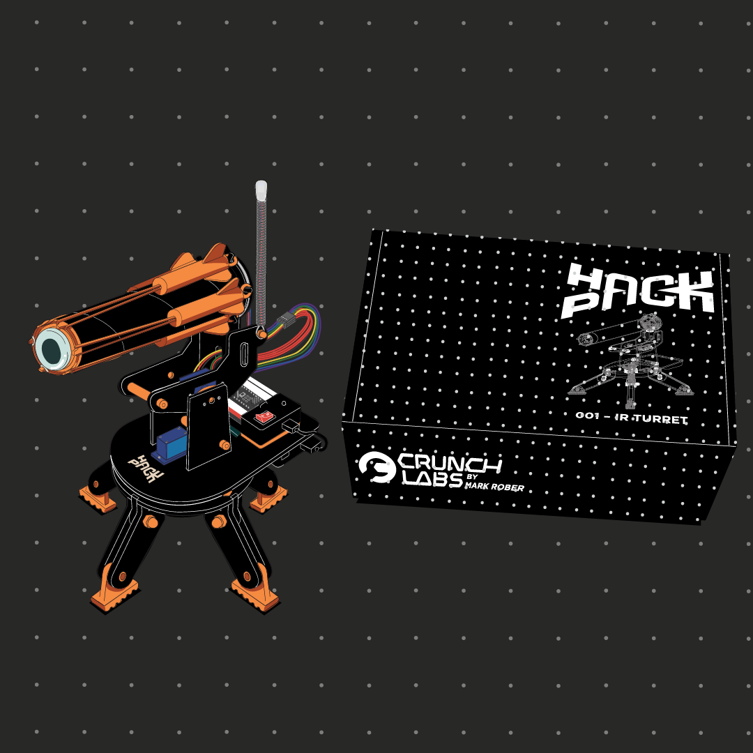 Graphical image of the first Hack Pack robot