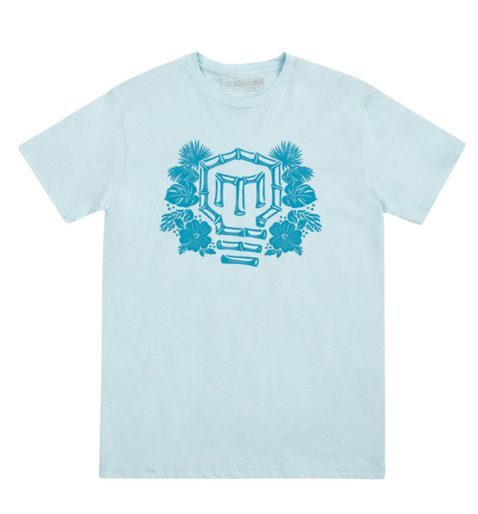 Mark Rober Tiki Logo T-Shirt (Light Blue)